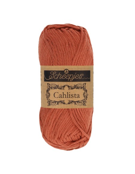 Scheepjes Cahlista Nr. 504 Brick Red - nėrimo-mezgimo siūlai