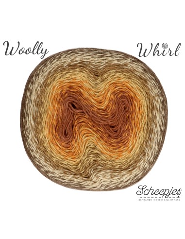 Scheepjes Woolly Whirl Nr. 471 Chocolate Vermicelli - nėrimo-mezgimo siūlai