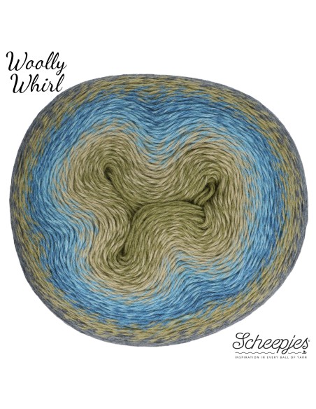 Scheepjes Woolly Whirl Nr. 473 Kiwi Drizzle - nėrimo-mezgimo siūlai