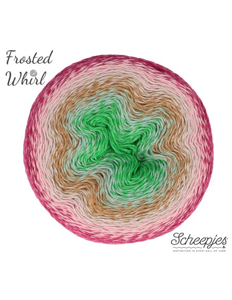 Scheepjes Frosted Whirl Nr. 322 Skinny Cream - nėrimo-mezgimo siūlai