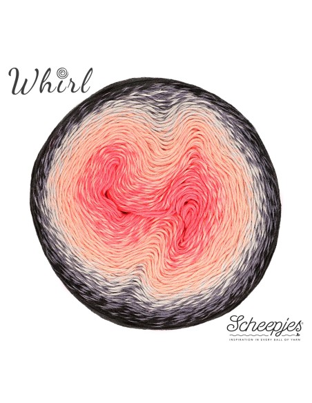 Scheepjes Whirl Nr. 784 Watermelon Hell Raiser - Aurora Collection- nėrimo-mezgimo siūlai