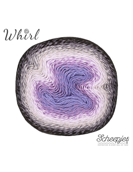 Scheepjes Whirl Nr. 786 Dark Grape Squish - Aurora Collection- nėrimo-mezgimo siūlai