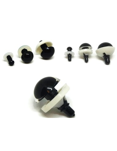 Transparent Glitter 3D Eyes for DIY Toys, Teddy...