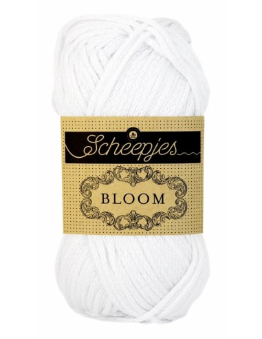 Scheepjes Bloom Nr. 424 Snow Drop - nėrimo-mezgimo siūlai