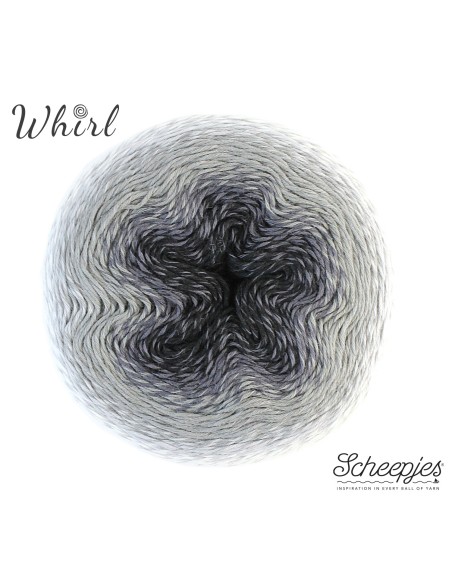 Scheepjes Whirl Nr. 751 Liquorice Yumyum  -  nėrimo-mezgimo siūlai