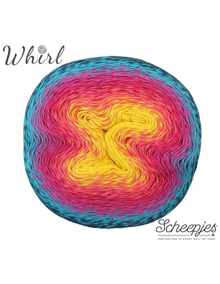 Scheepjes Whirl Nr. 776 Rosewater Cocktail  -  nėrimo-mezgimo siūlai