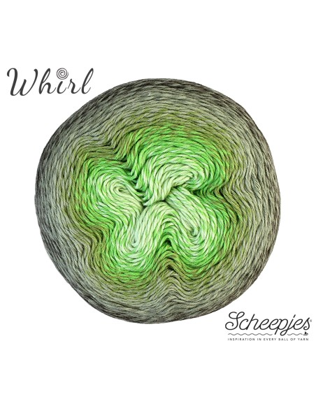 Scheepjes Whirl Nr.  761 Pistachi Oh So Nice  -  nėrimo-mezgimo siūlai