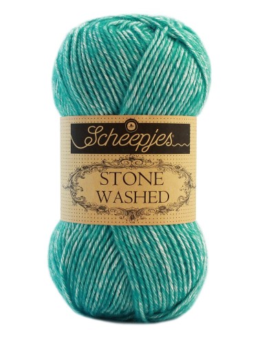 Scheepjes Stone Washed Nr. 824 Turquoise - nėrimo - mezgimo siūlai