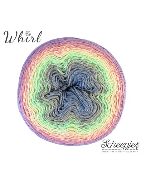 Scheepjes Whirl Nr. 762 Popin Candy  -  nėrimo-mezgimo siūlai