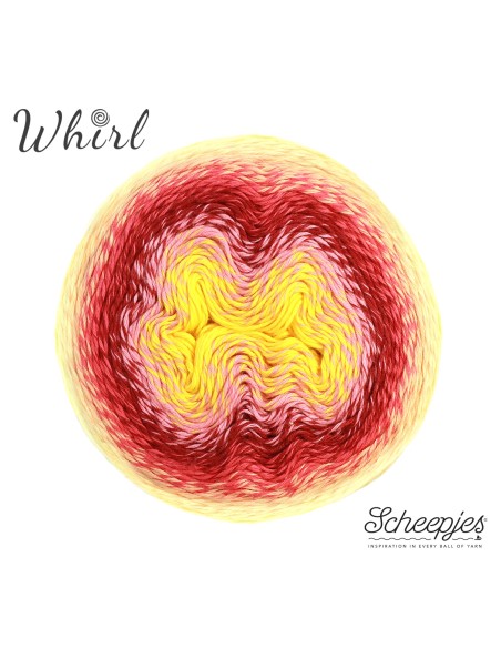 Scheepjes Whirl Nr. 763 Fruity 'o' Tutty  -  nėrimo-mezgimo siūlai