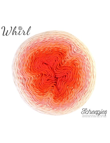 Scheepjes Whirl Nr. 757 Strawberries & Scream - nėrimo-mezgimo siūlai