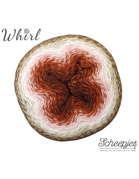 Scheepjes Whirl Nr. 777 Scrumpthious Lush - nėrimo-mezgimo siūlai