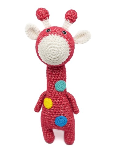 Crochet hand made toy Giraffe- the Rattle