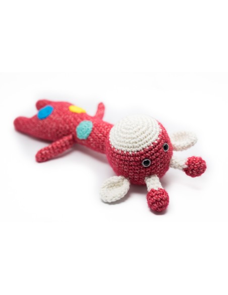 Crochet hand made toy Giraffe- the Rattle