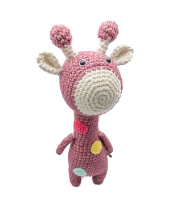 Crochet hand made toy Giraffe- the Rattle 2