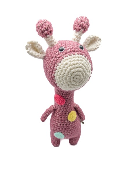 Crochet hand made toy Giraffe- the Rattle