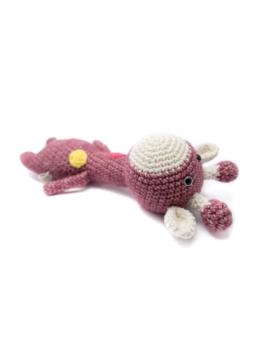 Crochet hand made toy Giraffe- the Rattle