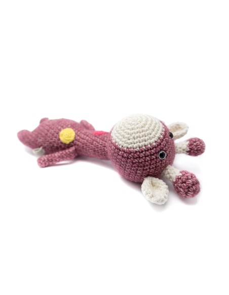 Crochet hand made toy Giraffe- the Rattle