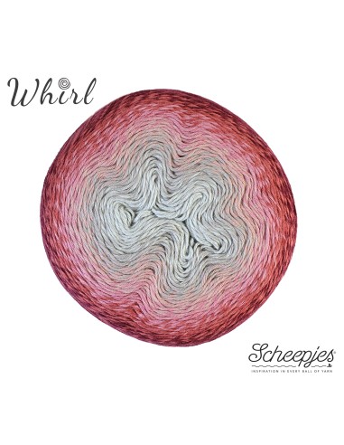 Scheepjes Whirl Nr. 753 Slice 'O' Cherry Pie  -  nėrimo-mezgimo siūlai