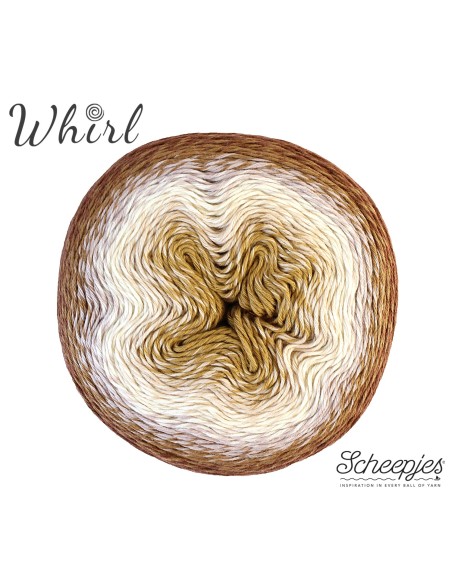 Scheepjes Whirl Nr. 756 Caramel Core Blimey  -  nėrimo-mezgimo siūlai