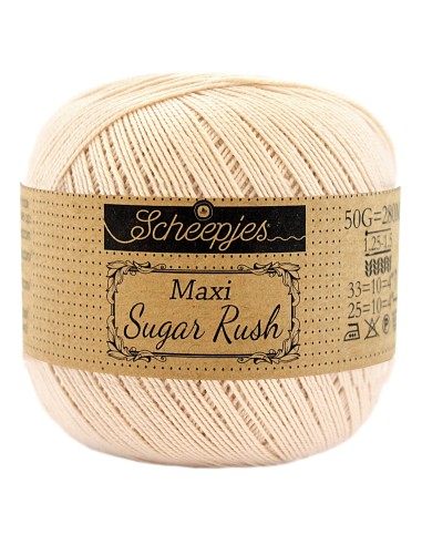 Scheepjes Maxi Sugar Rush Nr. 255 Shell- medvilniniai nėrimo - mezgimo siūlai