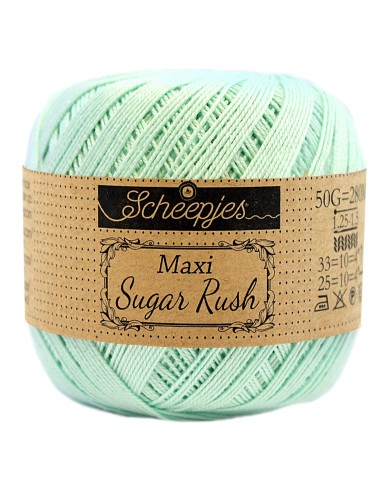 Scheepjes Maxi Sugar Rush Nr. 385 Chrystalline  - medvilniniai nėrimo - mezgimo siūlai