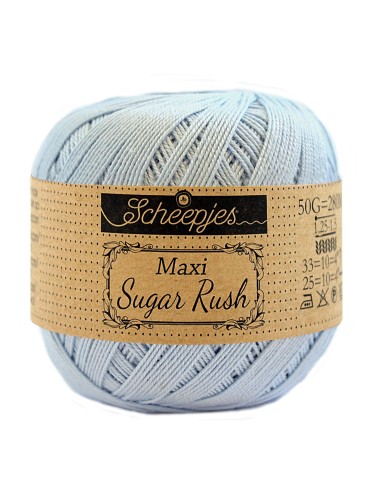 Scheepjes Maxi Sugar Rush Nr. 173 Bluebell - medvilniniai nėrimo - mezgimo siūlai