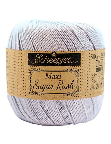 Scheepjes Maxi Sugar Rush Nr. 399 Lilac Mist - medvilniniai nėrimo - mezgimo siūlai