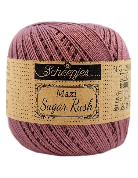 Scheepjes Maxi Sugar Rush Nr. 240 Amethyst - medvilniniai nėrimo - mezgimo siūlai