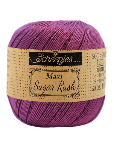 Scheepjes Maxi Sugar Rush Nr. 282 Ultra Violet - medvilniniai nėrimo - mezgimo siūlai