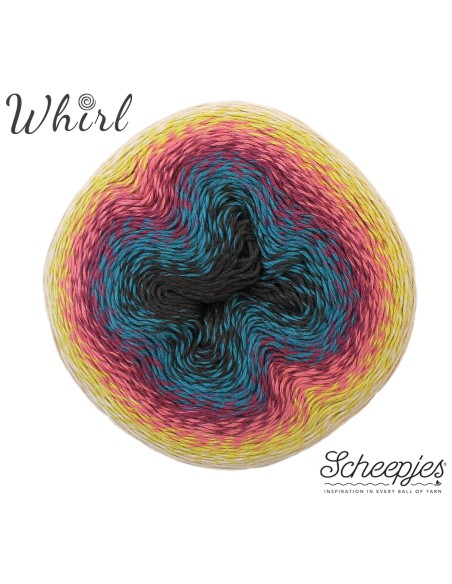 Scheepjes Whirl Nr. 779 Passion Fruit Melt  -  nėrimo-mezgimo siūlai