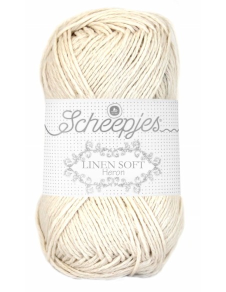 Scheepjes Linen Soft Nr. 616 - lininiai nėrimo - mezgimo siūlai