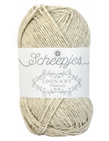 Scheepjes Linen Soft Nr. 613 - lininiai nėrimo - mezgimo siūlai