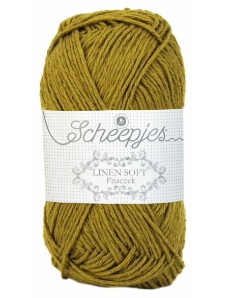 Scheepjes Linen Soft Nr. 610 - lininiai nėrimo - mezgimo siūlai