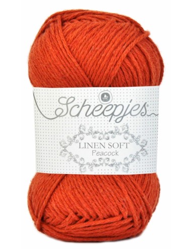 Scheepjes Linen Soft Nr. 609 - lininiai nėrimo - mezgimo siūlai