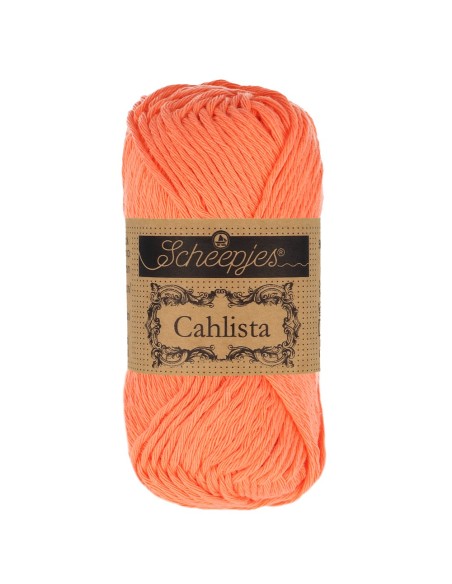 Scheepjes Cahlista Nr. 410 Rich Coral - nėrimo-mezgimo siūlai