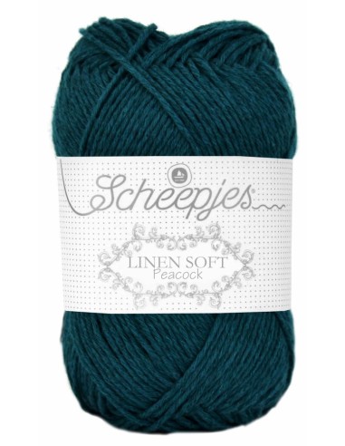 Scheepjes Linen Soft Nr. 607 - lininiai nėrimo - mezgimo siūlai