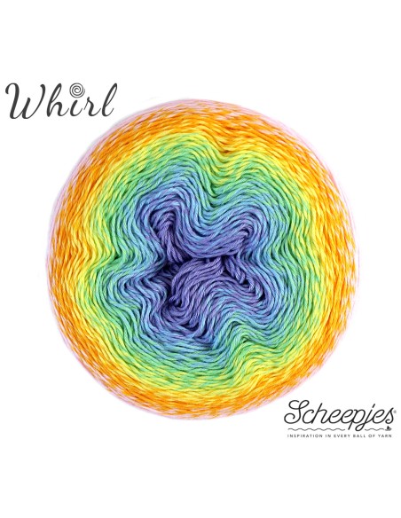 Scheepjes Whirl Nr. 760 Cotton Candy Man  -  nėrimo-mezgimo siūlai