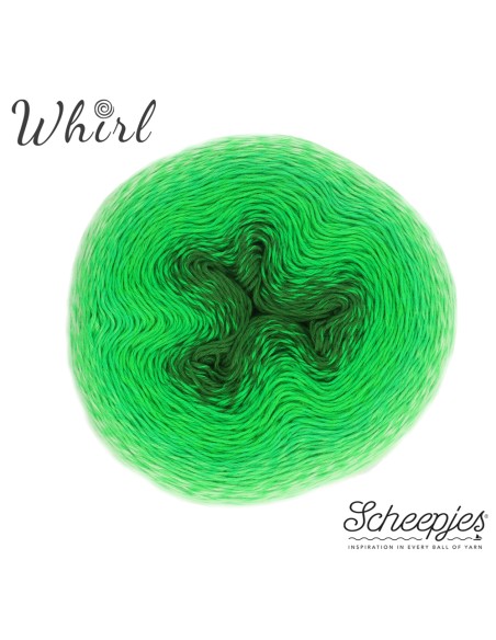 Scheepjes Whirl Ombre Nr. 565 Murderous Mint - nėrimo-mezgimo siūlai