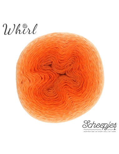 Scheepjes Whirl Ombre Nr. 554 Tangerine Tambourine - nėrimo-mezgimo siūlai