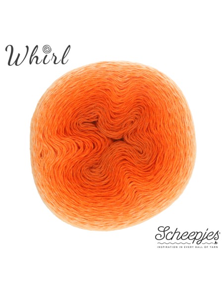Scheepjes Whirl Ombre Nr. 554 Tangerine Tambourine - nėrimo-mezgimo siūlai