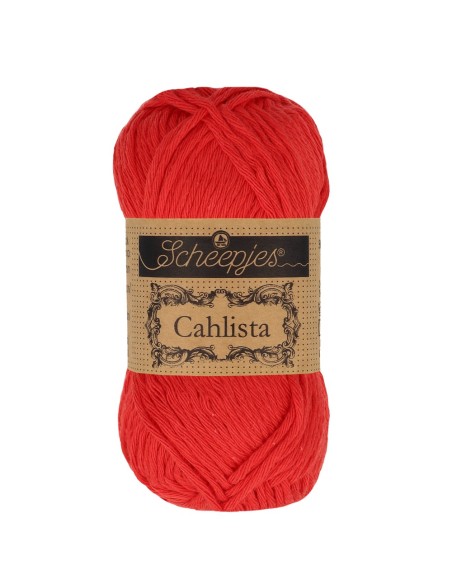 Scheepjes Cahlista Nr. 115 Hot Red - nėrimo-mezgimo siūlai