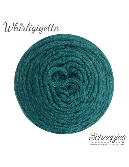 Scheepjes Whirligigette Nr. 252 Teal  -  nėrimo - mezgimo siūlai