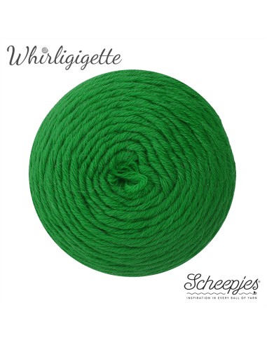 Scheepjes Whirligigette Nr. 256 Green  -  nėrimo - mezgimo siūlai