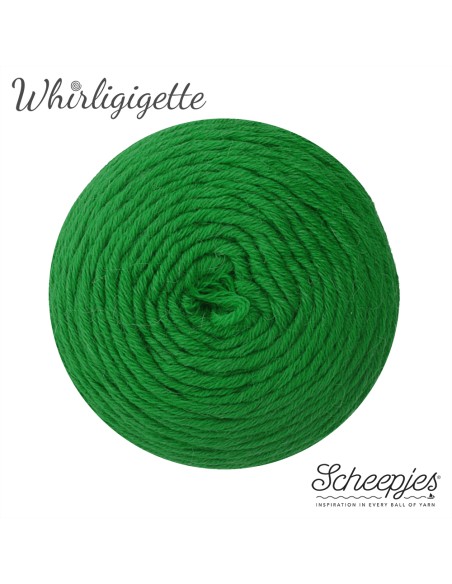 Scheepjes Whirligigette Nr. 256 Green  -  nėrimo - mezgimo siūlai