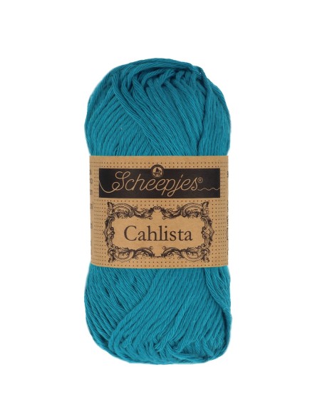 Scheepjes Cahlista Nr. 400 Petrol Blue - nėrimo-mezgimo siūlai