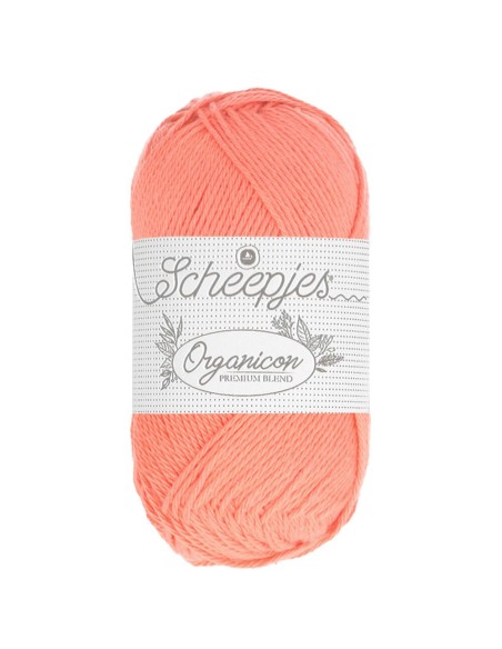 Scheepjes Organicon Nr. 209 Desert Bloom - ekologiški medvilniniai nėrimo - mezgimo siūlai (vegan friendly)