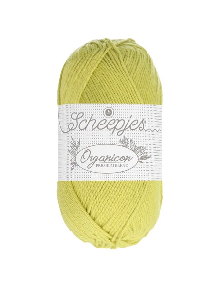 Scheepjes Organicon Nr. 213 Sapling - ekologiški medvilniniai nėrimo - mezgimo siūlai (vegan friendly)