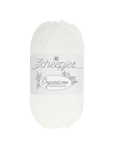 Scheepjes Organicon Nr. 219 Oxygen - ekologiški medvilniniai nėrimo - mezgimo siūlai (vegan friendly)