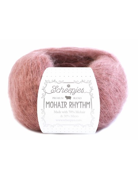 Scheepjes Mohair Rhythm Nr. 673 Foxtrot - moheros nėrimo - mezgimo siūlai